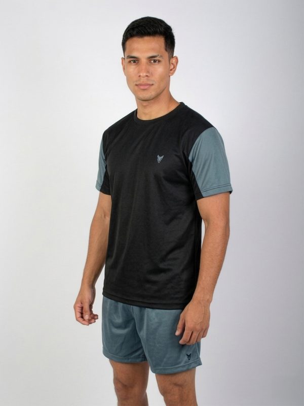 combinada con gris hombre Remera Combinada - KAIÚ